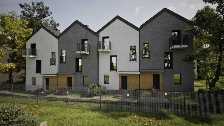 Nowa Wieliczka wizualizacja ogródki